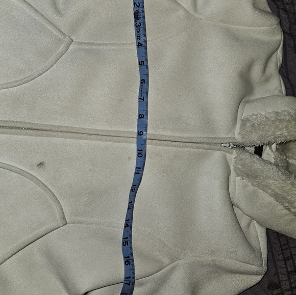 MUDD White suede jacket with fur lining - Picture 12 of 12